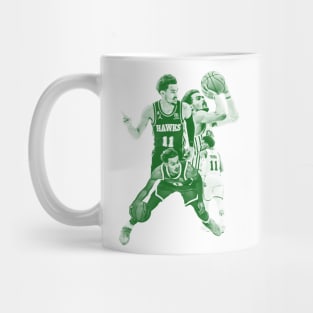 Trae Young - basketball players//green solid Mug